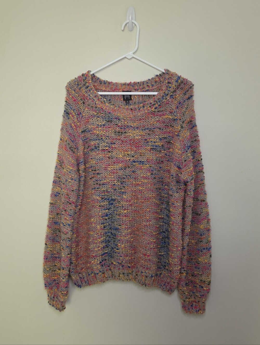 Women's DNA Colorful Confetti Sweater Sz Medium